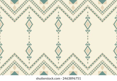 Geometric ethnic oriental ikat seamless pattern  color oriental. Aztec ornament print. Design for background ,curtain, carpet, wallpaper, clothing, wrapping, Batik, vector illustration.