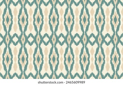 Geometric ethnic oriental ikat seamless pattern  color oriental. Aztec ornament print. Design for background ,curtain, carpet, wallpaper, clothing, wrapping, Batik, vector illustration.