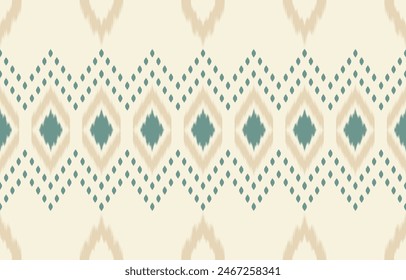 Geometric ethnic oriental ikat seamless pattern  color oriental. Aztec ornament print. Design for background ,curtain, carpet, wallpaper, clothing, wrapping, Batik, vector illustration.