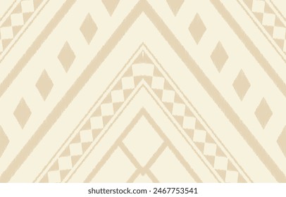 Geometric ethnic oriental ikat seamless pattern  color oriental. Aztec ornament print. Design for background ,curtain, carpet, wallpaper, clothing, wrapping, Batik, vector illustration.