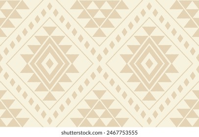 Geometric ethnic oriental ikat seamless pattern  color oriental. Aztec ornament print. Design for background ,curtain, carpet, wallpaper, clothing, wrapping, Batik, vector illustration.