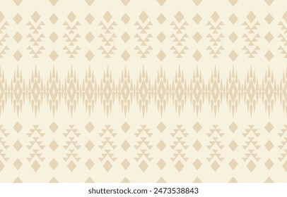 Geometric ethnic oriental ikat seamless pattern  color oriental. Aztec ornament print. Design for background ,curtain, carpet, wallpaper, clothing, wrapping, Batik, vector illustration.