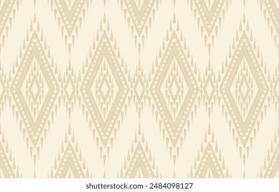 Geometric ethnic oriental ikat seamless pattern  color oriental. Aztec ornament print. Design for background ,curtain, carpet, wallpaper, clothing, wrapping, Batik, vector illustration.