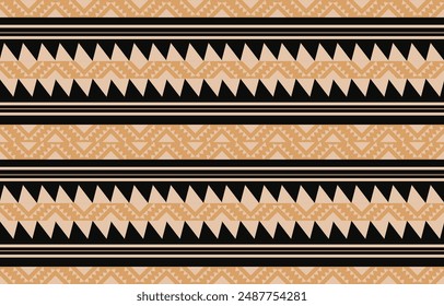 Geometric ethnic oriental ikat seamless pattern  color oriental. Aztec ornament print. Design for background ,curtain, carpet, wallpaper, clothing, wrapping, Batik, vector illustration.