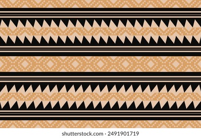 Geometric ethnic oriental ikat seamless pattern  color oriental. Aztec ornament print. Design for background ,curtain, carpet, wallpaper, clothing, wrapping, Batik, vector illustration.