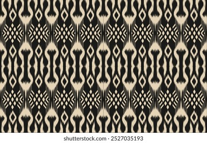 Geometric ethnic oriental ikat seamless pattern  color oriental. Aztec ornament print. Design for background ,curtain, carpet, wallpaper, clothing, wrapping, Batik, vector illustration.