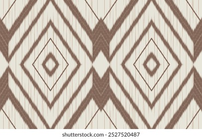Geometric ethnic oriental ikat seamless pattern  color oriental. Aztec ornament print. Design for background ,curtain, carpet, wallpaper, clothing, wrapping, Batik, vector illustration.