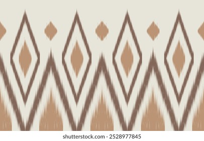 Geometric ethnic oriental ikat seamless pattern  color oriental. Aztec ornament print. Design for background ,curtain, carpet, wallpaper, clothing, wrapping, Batik, vector illustration.