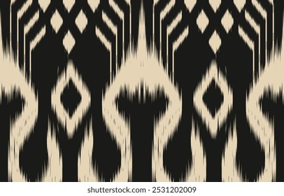 Geometric ethnic oriental ikat seamless pattern  color oriental. Aztec ornament print. Design for background ,curtain, carpet, wallpaper, clothing, wrapping, Batik, vector illustration.