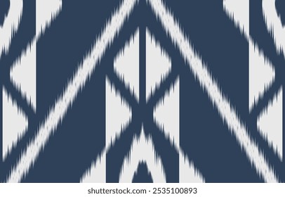 Geometric ethnic oriental ikat seamless pattern  color oriental. Aztec ornament print. Design for background ,curtain, carpet, wallpaper, clothing, wrapping, Batik, vector illustration.