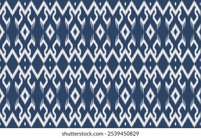 Geometric ethnic oriental ikat seamless pattern  color oriental. Aztec ornament print. Design for background ,curtain, carpet, wallpaper, clothing, wrapping, Batik, vector illustration.