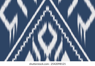 Geometric ethnic oriental ikat seamless pattern  color oriental. Aztec ornament print. Design for background ,curtain, carpet, wallpaper, clothing, wrapping, Batik, vector illustration.