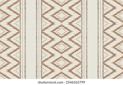 Geometric ethnic oriental ikat seamless pattern  color oriental. Aztec ornament print. Design for background ,curtain, carpet, wallpaper, clothing, wrapping, Batik, vector illustration.