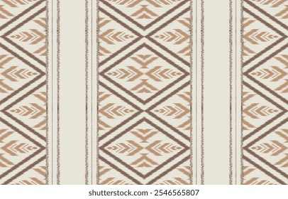 Geométrica étnica oriental ikat sin patrón de color oriental. Estampado de adorno azteca. Diseño para el fondo, cortina, alfombra, Fondo de pantalla, ropa, envoltura, Batik, Ilustración vectorial.