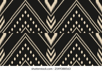 Geometric ethnic oriental ikat seamless pattern  color oriental. Aztec ornament print. Design for background ,curtain, carpet, wallpaper, clothing, wrapping, Batik, vector illustration.
