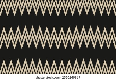 Geometric ethnic oriental ikat seamless pattern  color oriental. Aztec ornament print. Design for background ,curtain, carpet, wallpaper, clothing, wrapping, Batik, vector illustration.