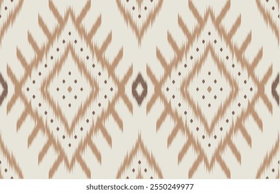 Geometric ethnic oriental ikat seamless pattern  color oriental. Aztec ornament print. Design for background ,curtain, carpet, wallpaper, clothing, wrapping, Batik, vector illustration.