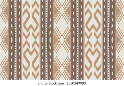 Geometric ethnic oriental ikat seamless pattern  color oriental. Aztec ornament print. Design for background ,curtain, carpet, wallpaper, clothing, wrapping, Batik, vector illustration.
