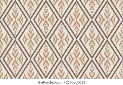 Geometric ethnic oriental ikat seamless pattern  color oriental. Aztec ornament print. Design for background ,curtain, carpet, wallpaper, clothing, wrapping, Batik, vector illustration.