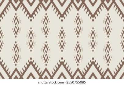 Geometric ethnic oriental ikat seamless pattern  color oriental. Aztec ornament print. Design for background ,curtain, carpet, wallpaper, clothing, wrapping, Batik, vector illustration.