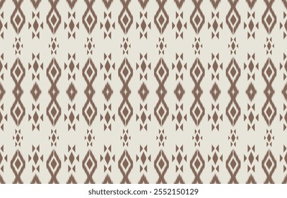 Geometric ethnic oriental ikat seamless pattern  color oriental. Aztec ornament print. Design for background ,curtain, carpet, wallpaper, clothing, wrapping, Batik, vector illustration.
