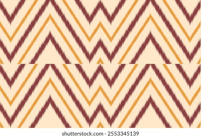 Geometric ethnic oriental ikat seamless pattern  color oriental. Aztec ornament print. Design for background ,curtain, carpet, wallpaper, clothing, wrapping, Batik, vector illustration.