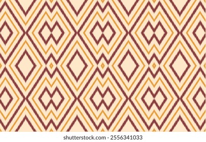Geometric ethnic oriental ikat seamless pattern  color oriental. Aztec ornament print. Design for background ,curtain, carpet, wallpaper, clothing, wrapping, Batik, vector illustration.