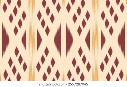 Geometric ethnic oriental ikat seamless pattern  color oriental. Aztec ornament print. Design for background ,curtain, carpet, wallpaper, clothing, wrapping, Batik, vector illustration.