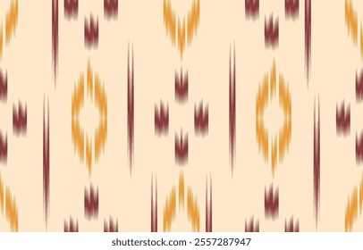 Geometric ethnic oriental ikat seamless pattern  color oriental. Aztec ornament print. Design for background ,curtain, carpet, wallpaper, clothing, wrapping, Batik, vector illustration.