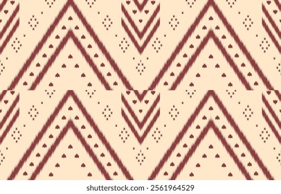 Geometric ethnic oriental ikat seamless pattern  color oriental. Aztec ornament print. Design for background ,curtain, carpet, wallpaper, clothing, wrapping, Batik, vector illustration.