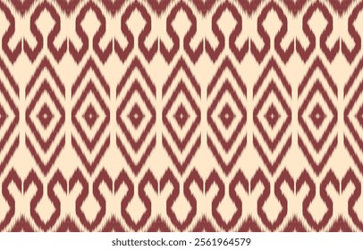 Geometric ethnic oriental ikat seamless pattern  color oriental. Aztec ornament print. Design for background ,curtain, carpet, wallpaper, clothing, wrapping, Batik, vector illustration.