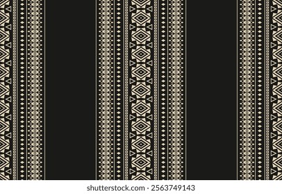 Geometric ethnic oriental ikat seamless pattern  color oriental. Aztec ornament print. Design for background ,curtain, carpet, wallpaper, clothing, wrapping, Batik, vector illustration.