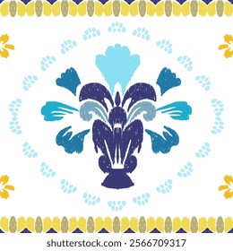 Geometric, ethnic oriental ikat seamless pattern treditional Design for background, carpet wallpaper, etc.
