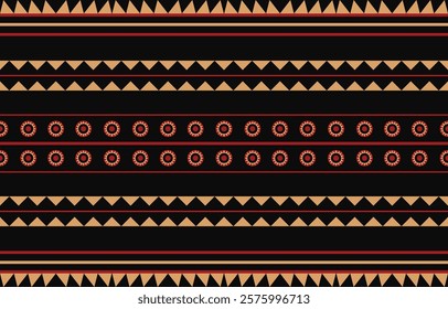 Geometric ethnic oriental ikat seamless pattern  color oriental. Aztec ornament print. Design for background ,curtain, carpet, wallpaper, clothing, wrapping, Batik, vector illustration.