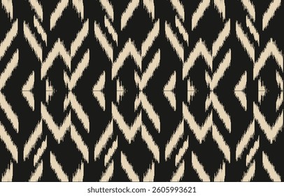 Geometric ethnic oriental ikat seamless pattern  color oriental. Aztec ornament print. Design for background ,curtain, carpet, wallpaper, clothing, wrapping, Batik, vector illustration.