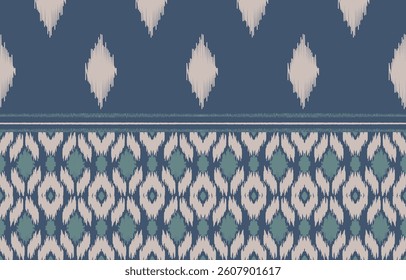 Geometric ethnic oriental ikat seamless pattern  color oriental. Aztec ornament print. Design for background ,curtain, carpet, wallpaper, clothing, wrapping, Batik, vector illustration.