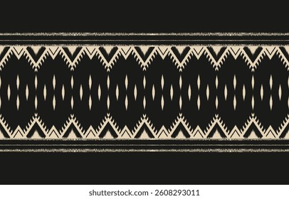 Geometric ethnic oriental ikat seamless pattern  color oriental. Aztec ornament print. Design for background ,curtain, carpet, wallpaper, clothing, wrapping, Batik, vector illustration.