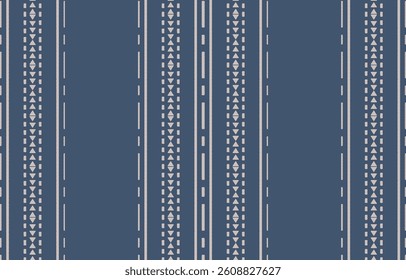Geometric ethnic oriental ikat seamless pattern  color oriental. Aztec ornament print. Design for background ,curtain, carpet, wallpaper, clothing, wrapping, Batik, vector illustration.