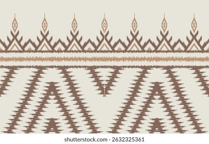 Geometric ethnic oriental ikat seamless pattern  color oriental. Aztec ornament print. Design for background ,curtain, carpet, wallpaper, clothing, wrapping, Batik, vector illustration.