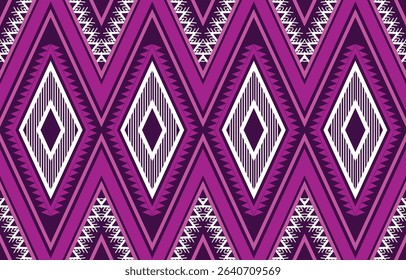 Geometric ethnic oriental ikat seamless pattern  color oriental. Aztec ornament print. Design for background ,curtain, carpet, wallpaper, clothing, wrapping, Batik, vector illustration.