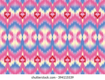 Geometric ethnic oriental ikat seamless pattern traditional Design for background,carpet,wallpaper,clothing,wrapping,Batik,fabric,Vector illustration.embroidery style.