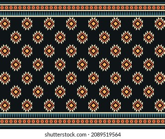 Geometric ethnic oriental pattern background. Design for texture, wrapping, clothing, batik, fabric, wallpaper and background. Pattern embroidery design.
