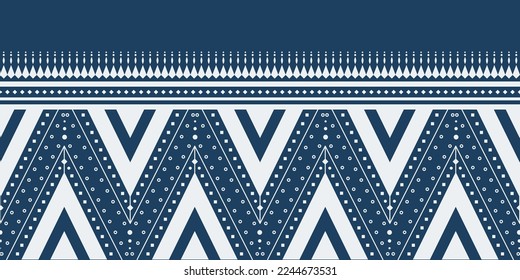 Geometric ethnic oriental pattern background. Pattern design in boho style. Design for texture, wrapping, clothing, batik, fabric, wallpaper and background. Pattern embroidery design.