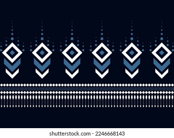 Geometric ethnic oriental pattern background. Pattern design in boho style. Design for texture, wrapping, clothing, batik, fabric, wallpaper and background. Pattern embroidery design.