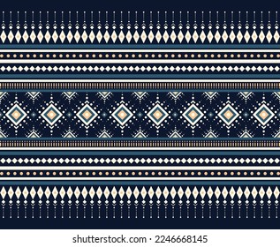 Geometric ethnic oriental pattern background. Pattern design in boho style. Design for texture, wrapping, clothing, batik, fabric, wallpaper and background. Pattern embroidery design.