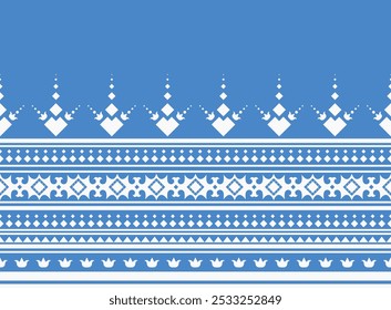Geometric ethnic oriental pattern background. Design for texture, wrapping, clothing, batik, fabric, wallpaper and background. Pattern embroidery design.