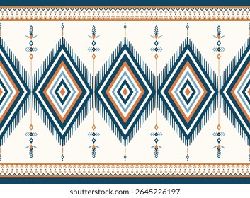 Geometric ethnic oriental pattern background. Design for texture, wrapping, clothing, batik, fabric, wallpaper and background. Pattern embroidery design.