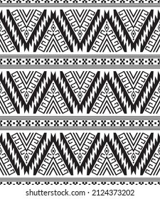 Geometric ethnic oriental pattern. Black motif boho on white background. Vector illustration.