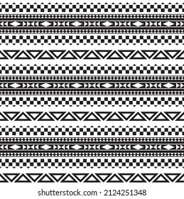 Geometric ethnic oriental pattern. Design for  wallpaper, clothing, fabric, decoration, rug, carpet, floor. Abstract background. Black motif boho on white background. Vector illustration.