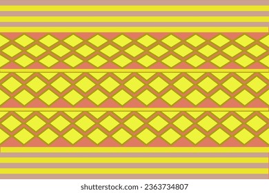 Patrón geométrico étnico oriental. Diseño para fondo, papel pintado, ropa, tela. Ilustración vectorial